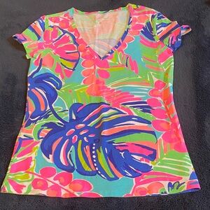Lilly Pulitzer Vibrant Tropical Print Women's Top